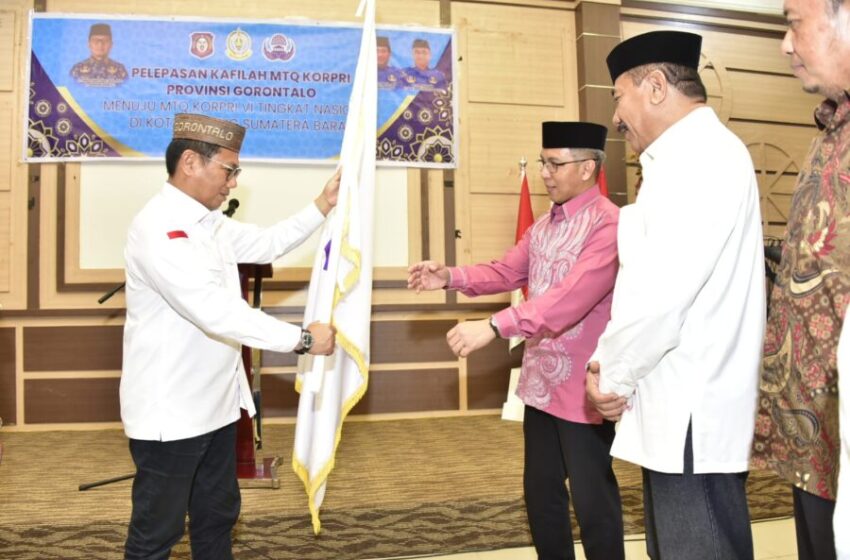  Kafilah Gorontalo Dilepas Ikut MTQ Korpri di Padang