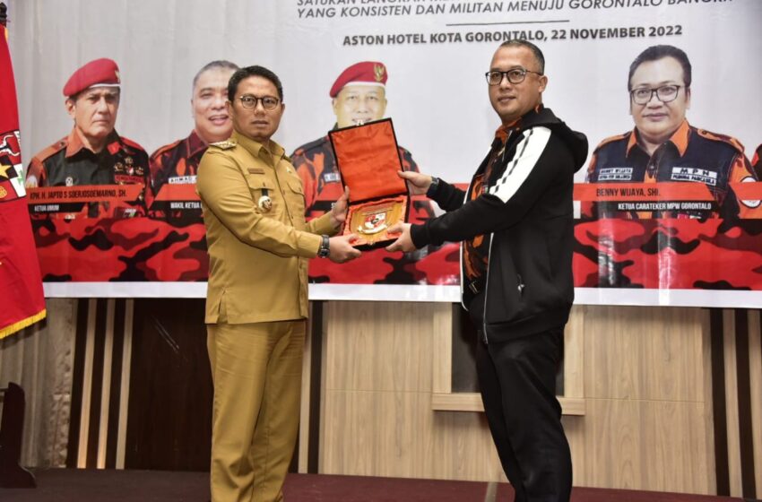  Penjagub Gorontalo Dorong Pemuda Pancasila Aktif Memajukan Pembangunan Daerah