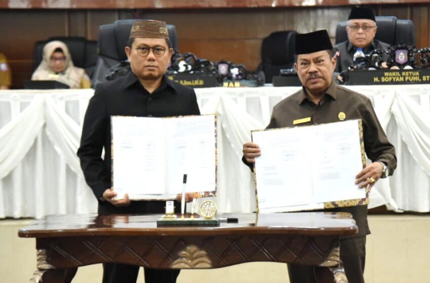  Pemprov – DPRD Gorontalo Setujui Ranperda Penyelenggaraan LLAJ dan Jasa Konstruksi