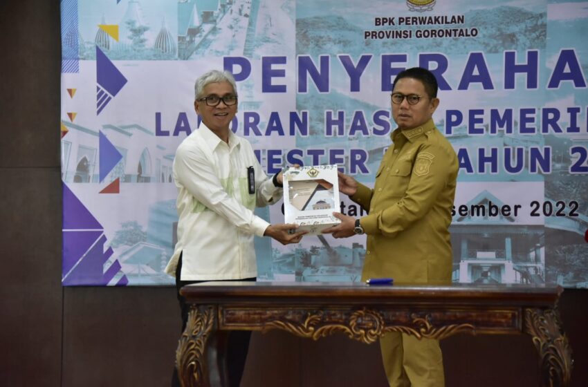  BPK Serahkan LHP Kinerja Efektivitas Stranas PK Pemprov Gorontalo