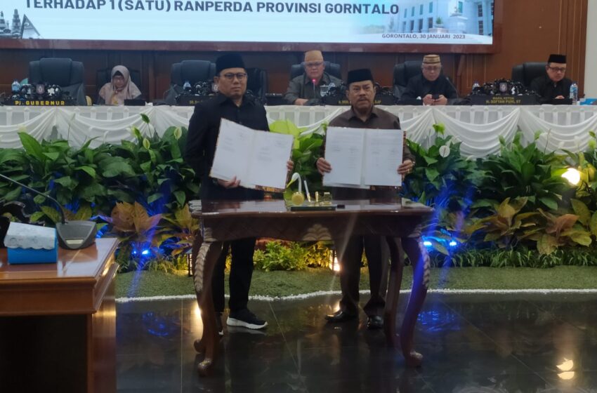  Deprov Gorontalo Setujui Perda Pengelolaan Keuangan Daerah