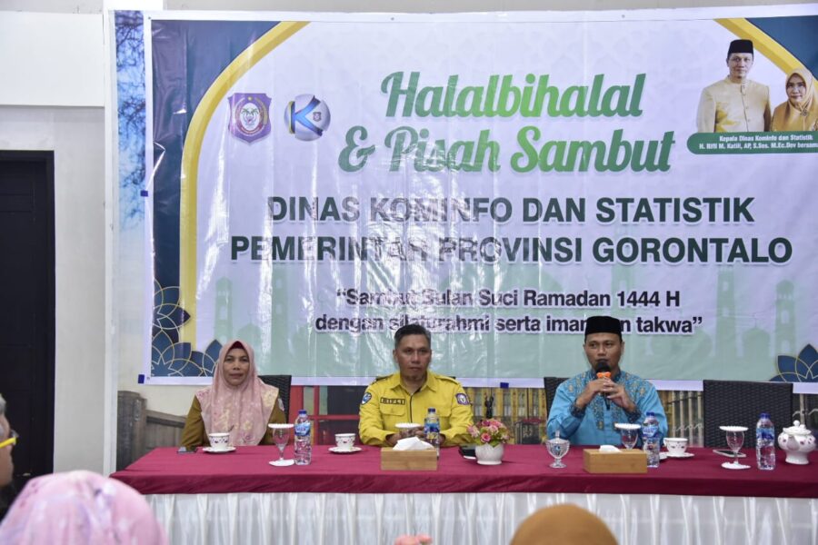  Diskominfotik Gorontalo Gelar Halalbihalal Jelang Ramadan   