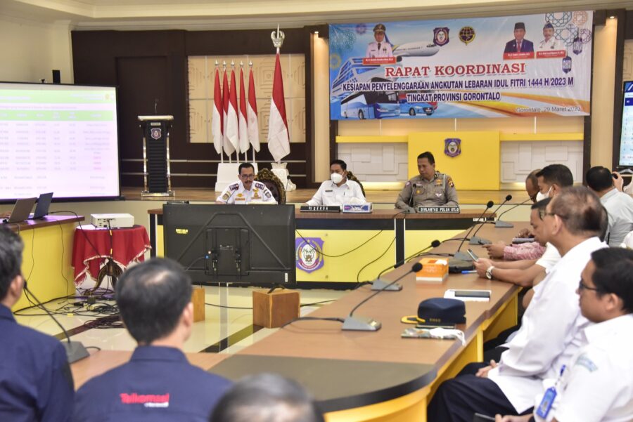  Pemprov Gorontalo Gelar Rakor Persiapan Angkutan Lebaran Tahun 2023   