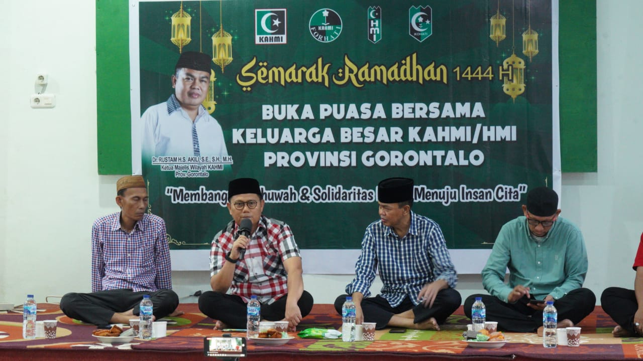  Silaturahmi bersama KAHMI-HMI Gorontalo, Penjagub Hamka Titip Pesan