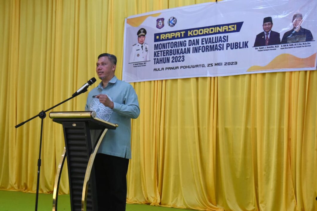  Diskominfotik Gorontalo Gelar Rakor Monev Keterbukaan Informasi Publik