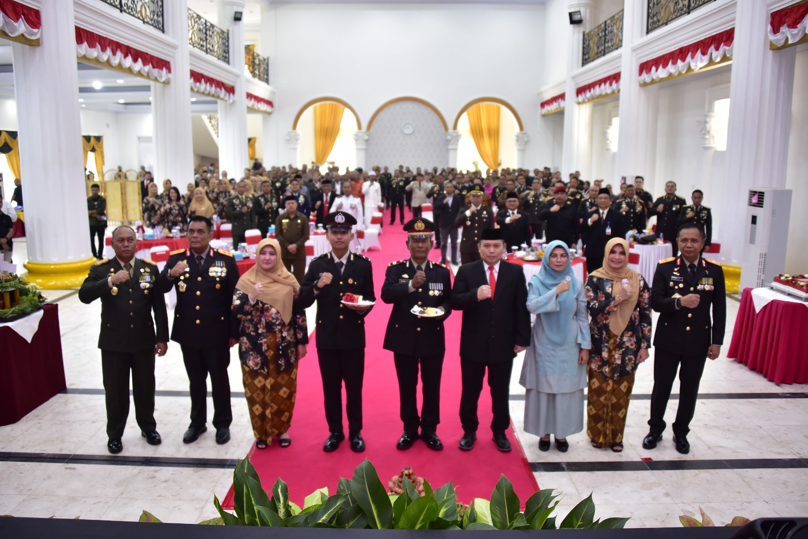  Penjagub Gorontalo Hadiri Syukuran HUT ke-77 Bhayangkara    