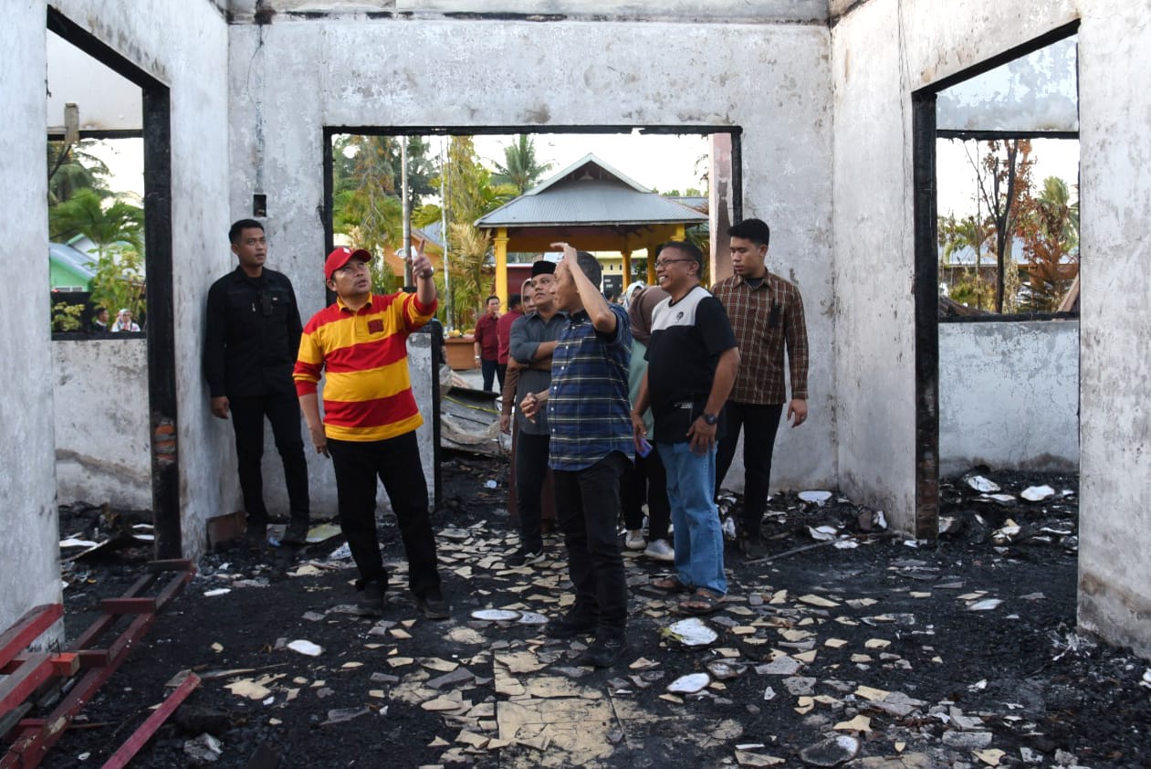  Pasca Kebakaran, Kegiatan Belajar di SMAN 1 Boliyohuto Normal Kembali