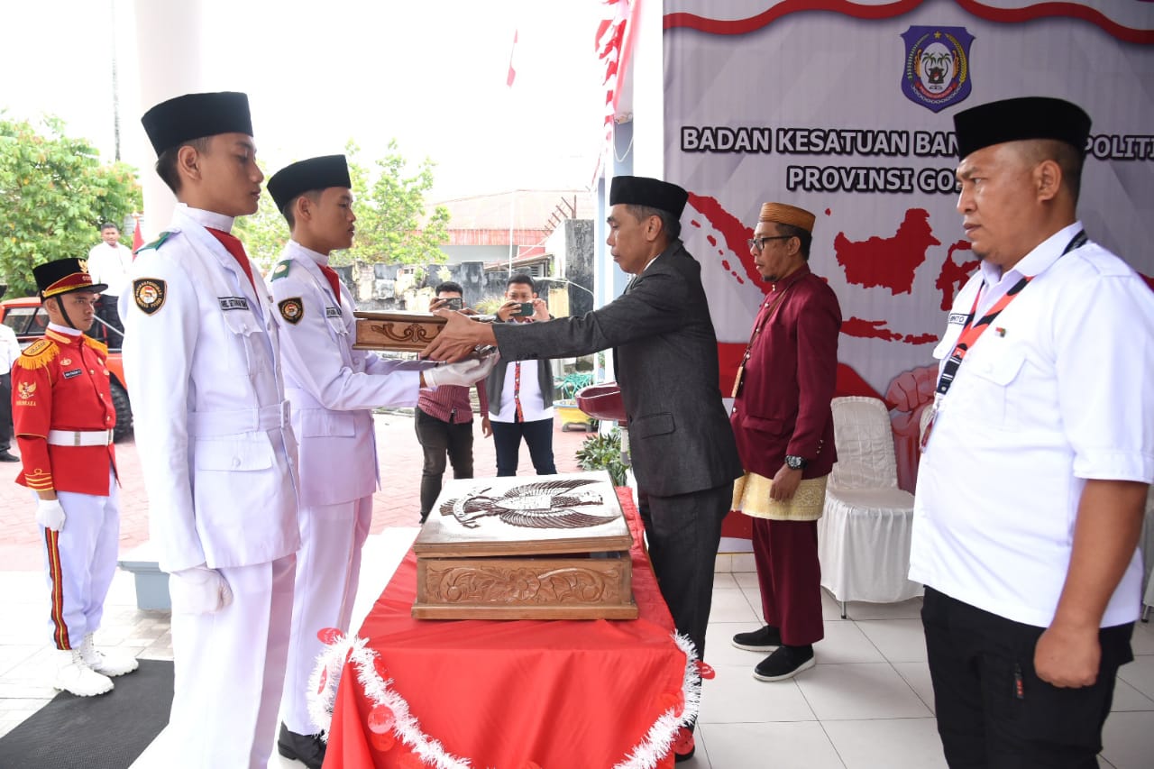  HUT RI Diawali Penjemputan Bendera Pusaka di Kesbangpol Gorontalo