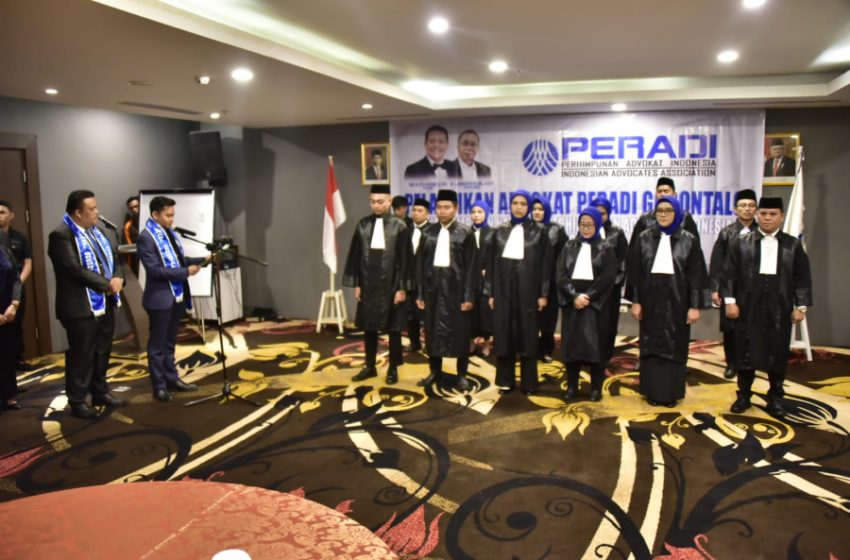  12 Advokat Muda Gorontalo Resmi Bergabung Dengan Peradi