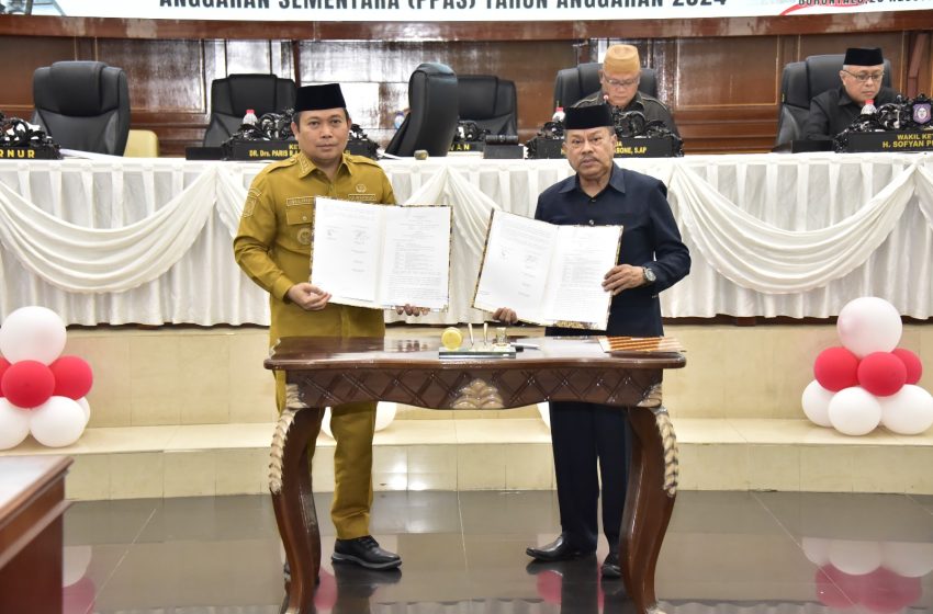  Pemprov dan DPRD Gorontalo Tandatangani Kesepakatan KUA-PPAS Tahun 2024