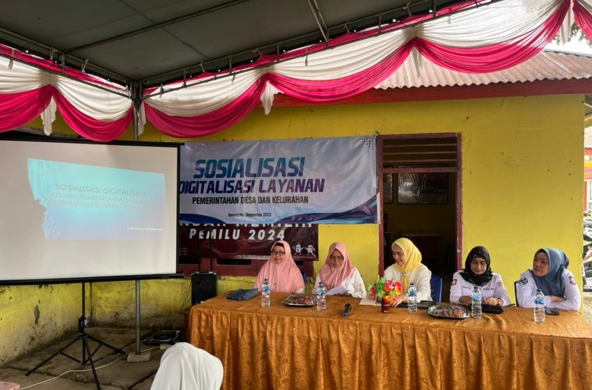 Diskominfotik Gorontalo Mulai Sosialisasikan Digitalisasi Layanan Administrasi Desa