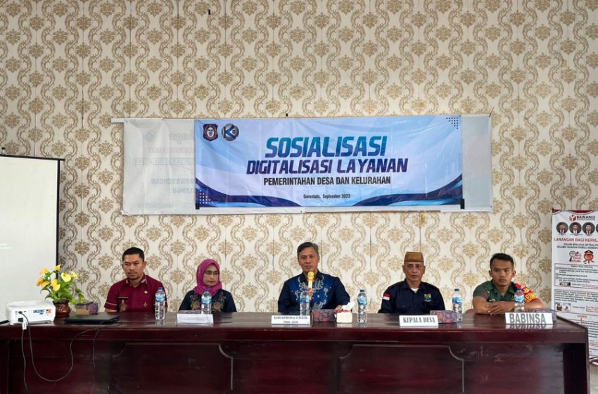  Diskominfotik Gorontalo Dorong Pemdes Duano Terapkan Pelayanan Digital