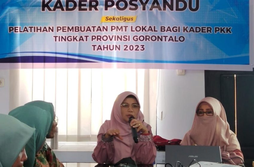  PKK Gorontalo Adakan Latihan Pembuatan PMT Balita Tengkes    