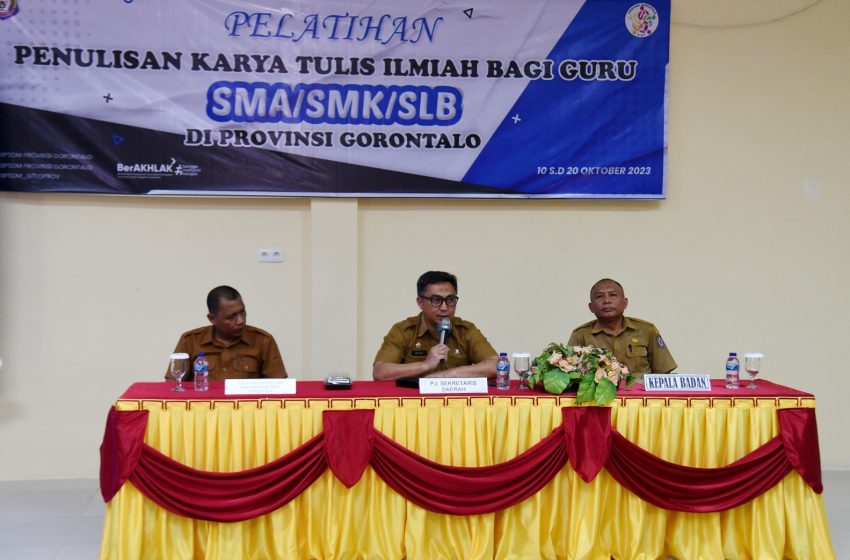  BPSDM Gorontalo Latih Guru SMA Sederajat Susun Karya Tulis Ilmiah