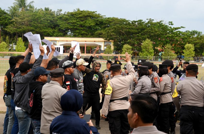  Polda Gorontalo Gelar Simulasi Sispamkota Pemilu 2024