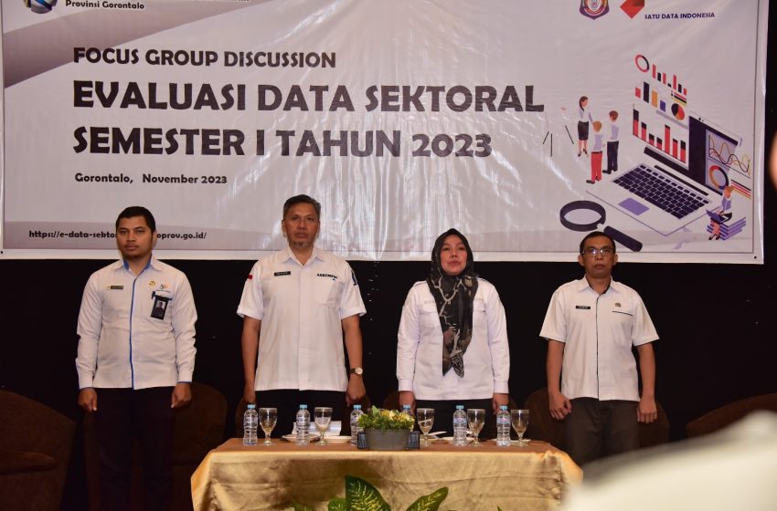  Diskominfotik Gorontalo Evaluasi Data Sektoral Semester I Tahun 2023   