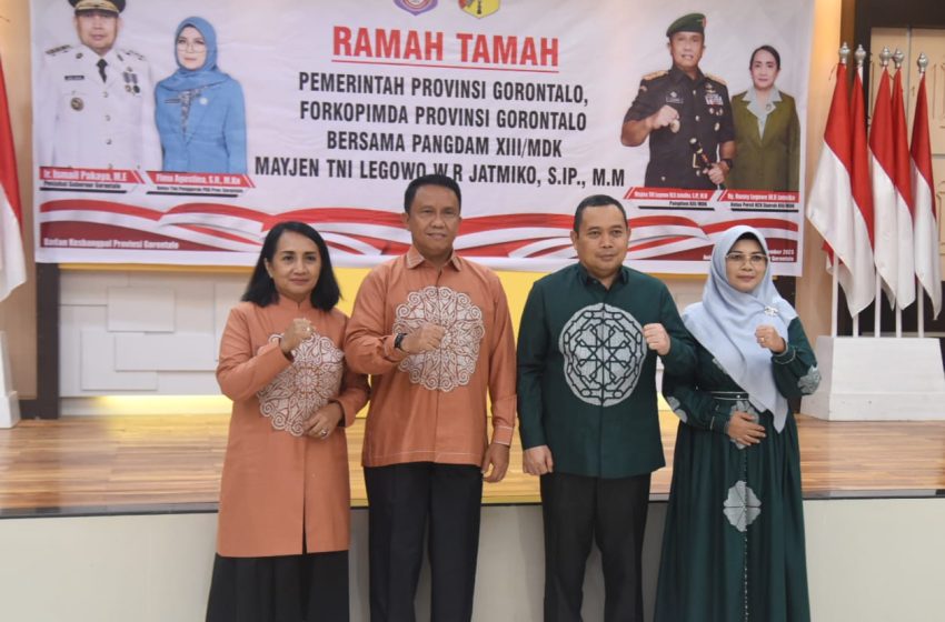  Pemprov Gorontalo Gelar Ramah Tamah Sambut Pangdam XIII/Merdeka