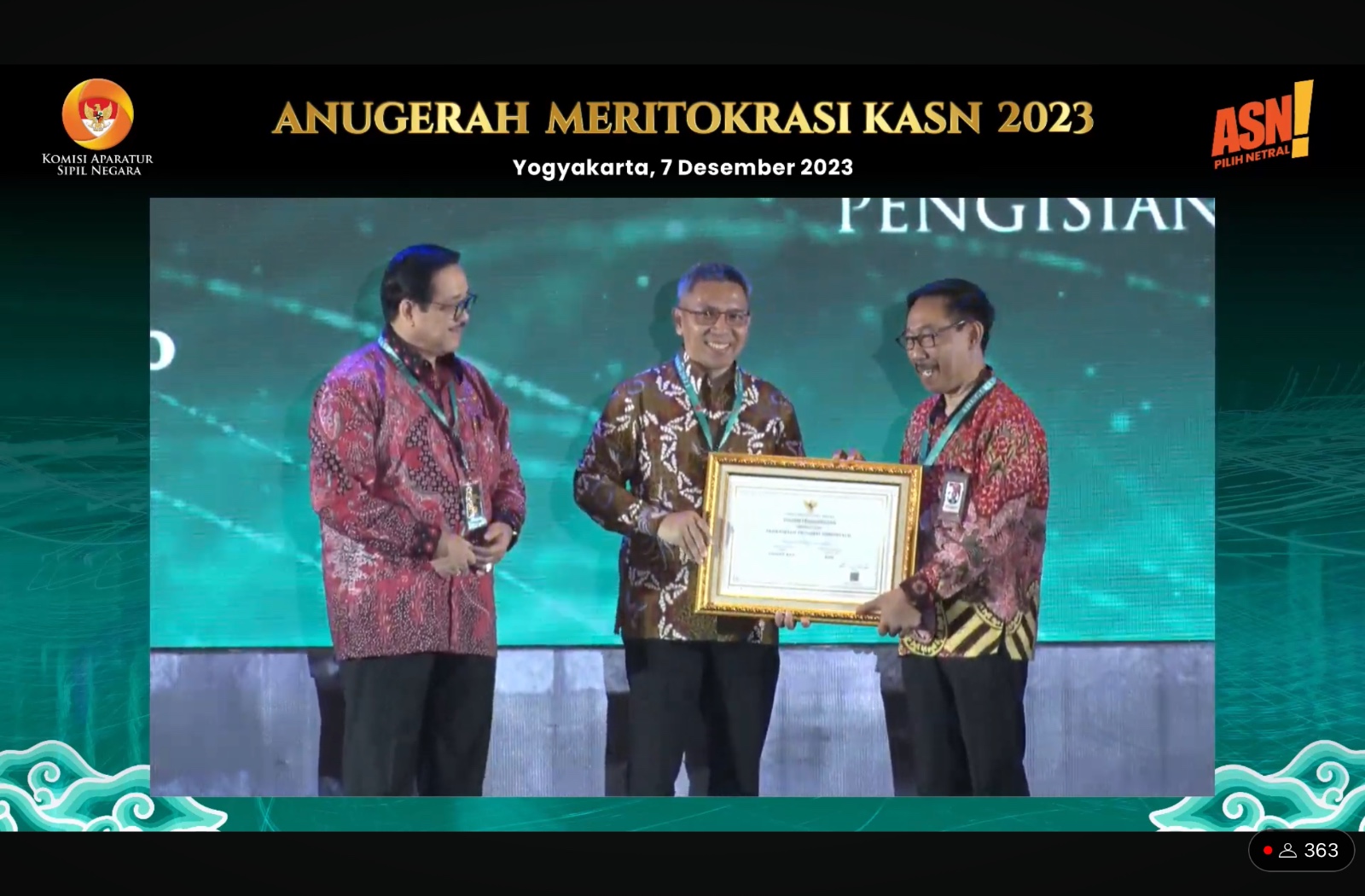  BKD Gorontalo Raih Dua Penghargaan Anugerah Meritokrasi 2023