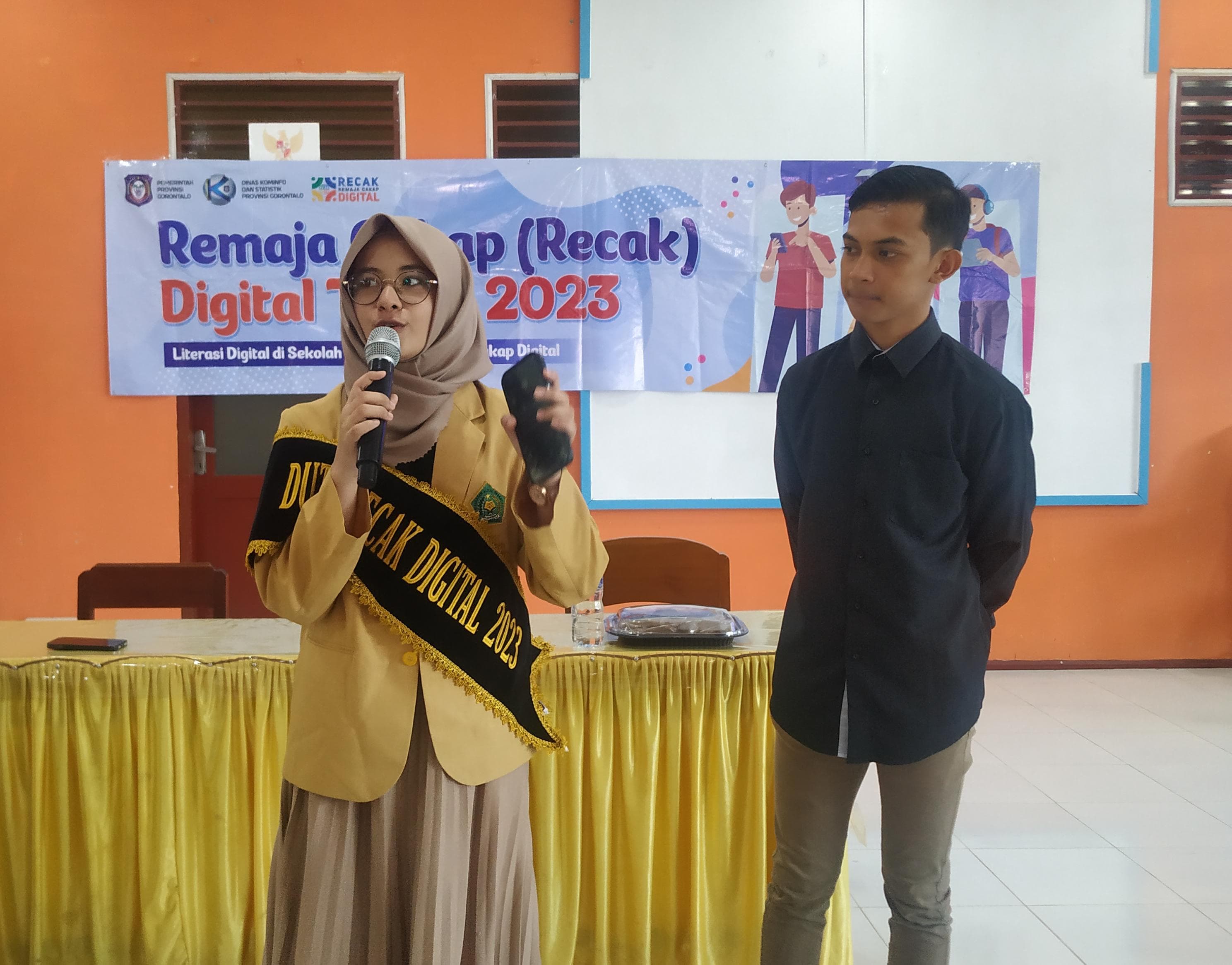  Duta Recak Digital 2023 Tampil di SMKN 3 Kota Gorontalo