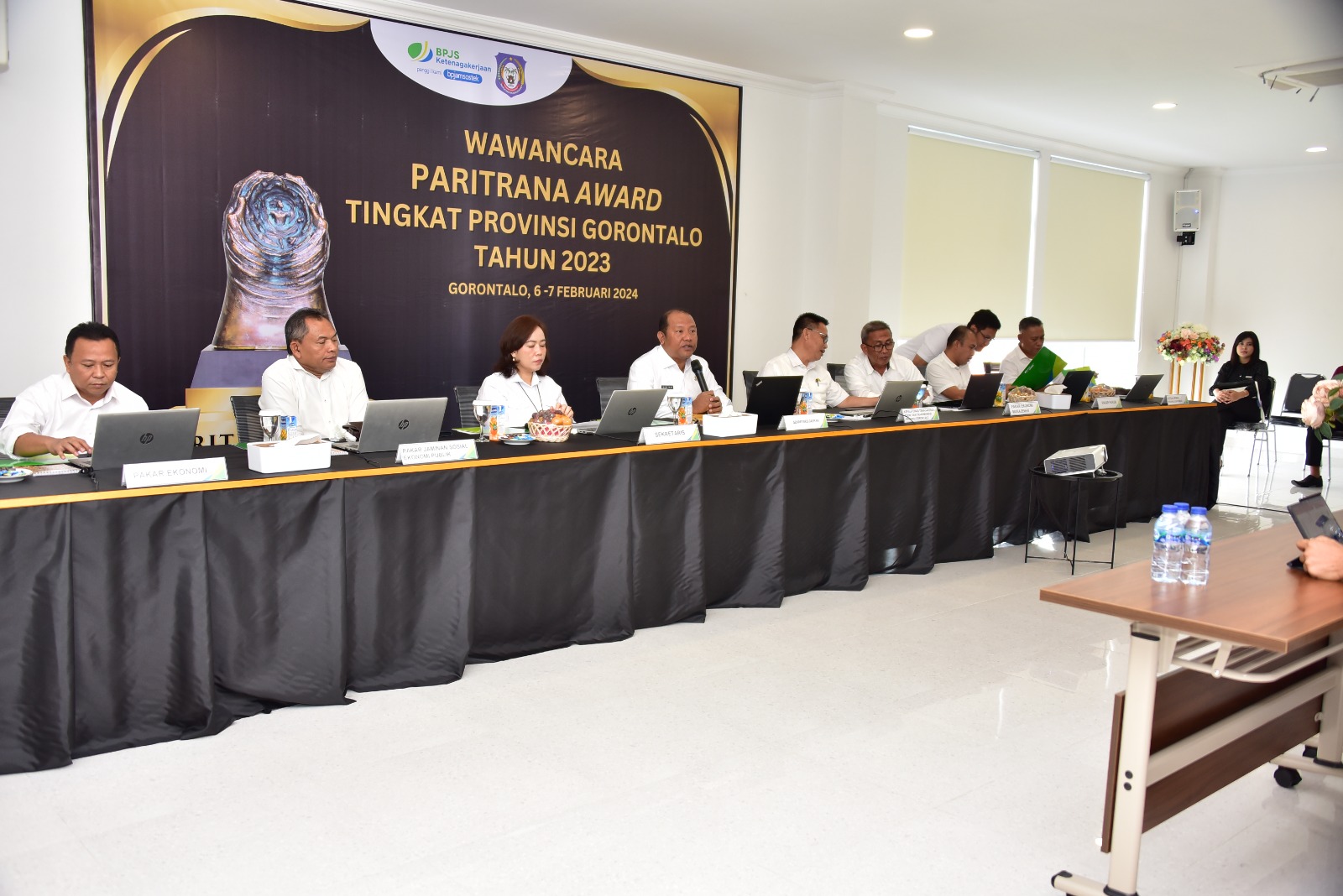  Pemprov dan BPJS Ketenagakerjaan Gelar Wawancara Penilaian Anugerah Paritrana Award 2023