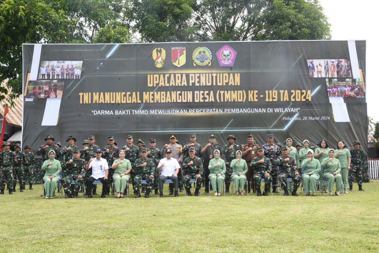  Penjagub Ismail Hadiri Upacara Penutupan TMMD ke- 119 Tahun 2024