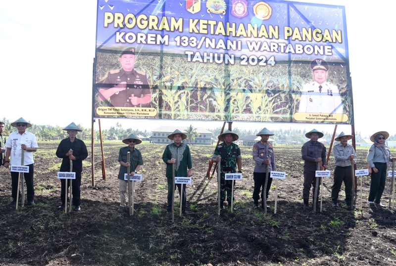  Lahan Secaba Gorontalo Ditanami Jagung Atasi Krisis Pangan