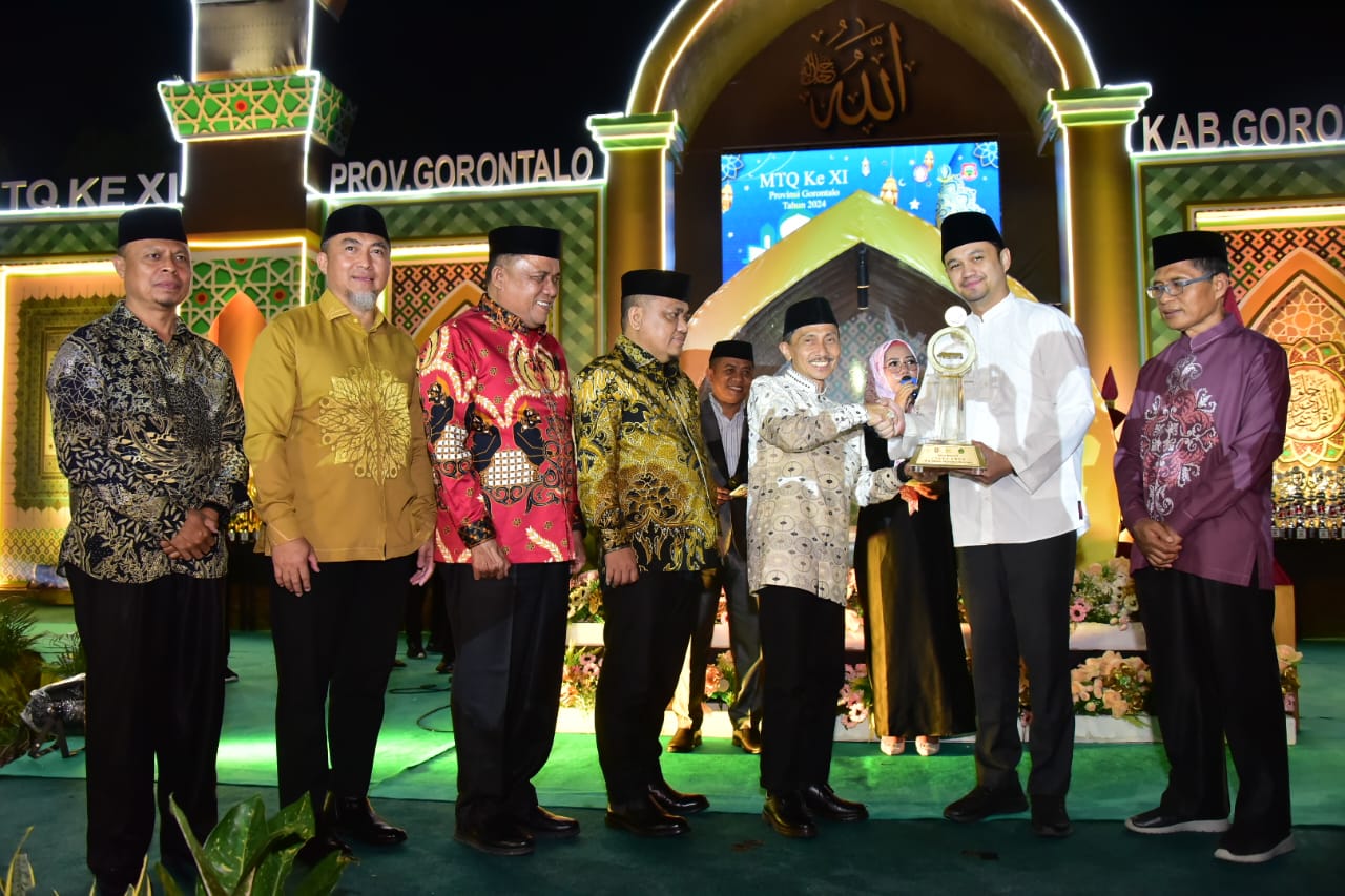  Raih 17 Medali Emas, Kota Gorontalo Kembali Jadi Juara Umum MTQ