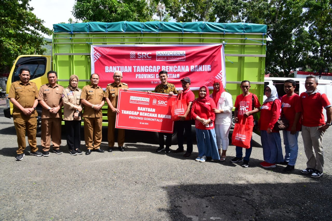  Paguyuban SRC Gorontalo Serahkan Bantuan Untuk Korban Banjir