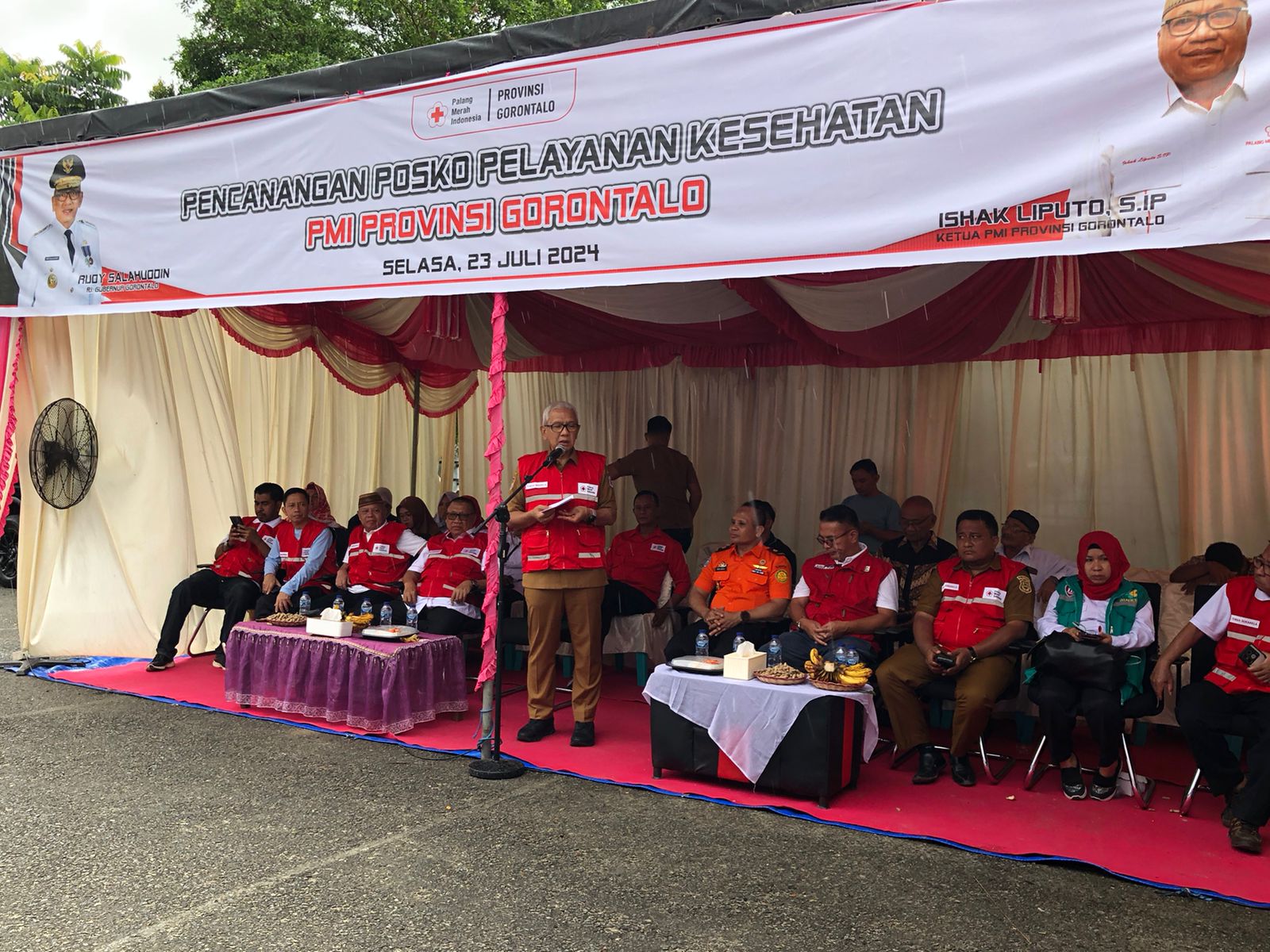  Posko Pelayanan Kesehatan PMI Provinsi Gorontalo Resmi Beroperasi