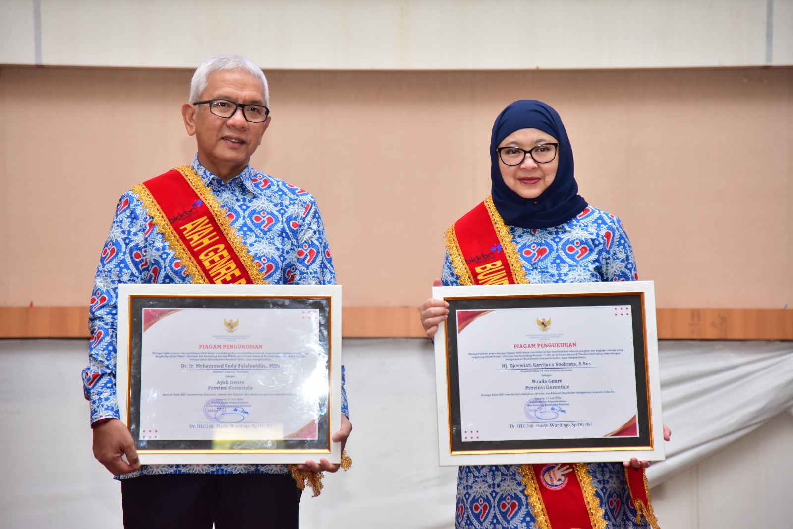  Pj Gubernur dan Istri Dikukuhkan Jadi Ayah dan Bunda Genre Provinsi Gorontalo   