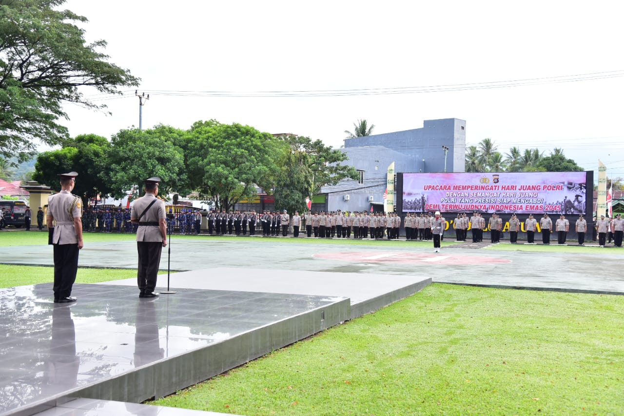  Polda Gorontalo Gelar Upacara Hari Juang Polri