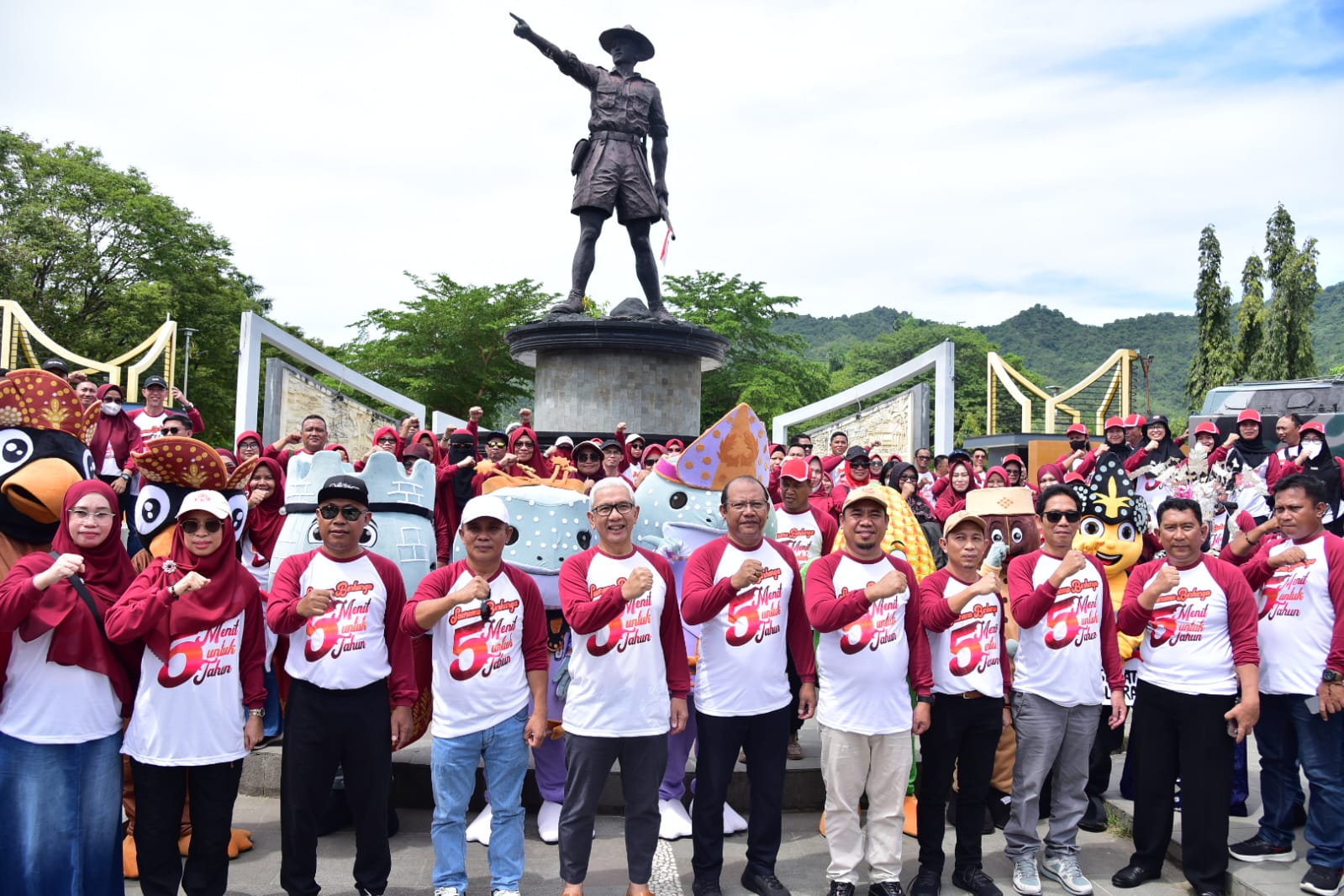  KPU Provinsi Gorontalo Gelar Pawai Sosialisasikan Pilkada 2024