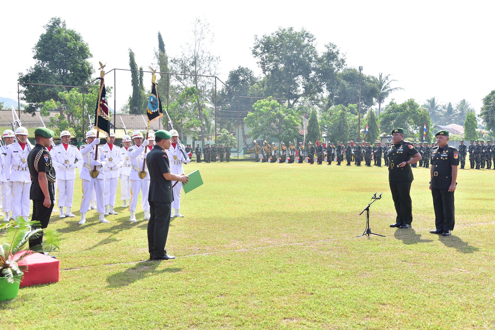  Letkol Inf Mahashe Lomo Resmi Jabat Danyonif 713/Satya Tama