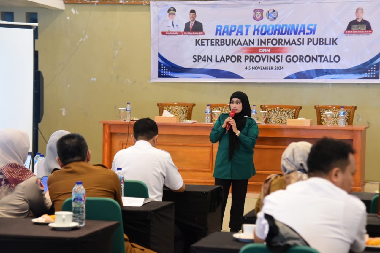  Dinas Kominfotik Gorontalo Bahas Rencana Aksi SP4N Lapor