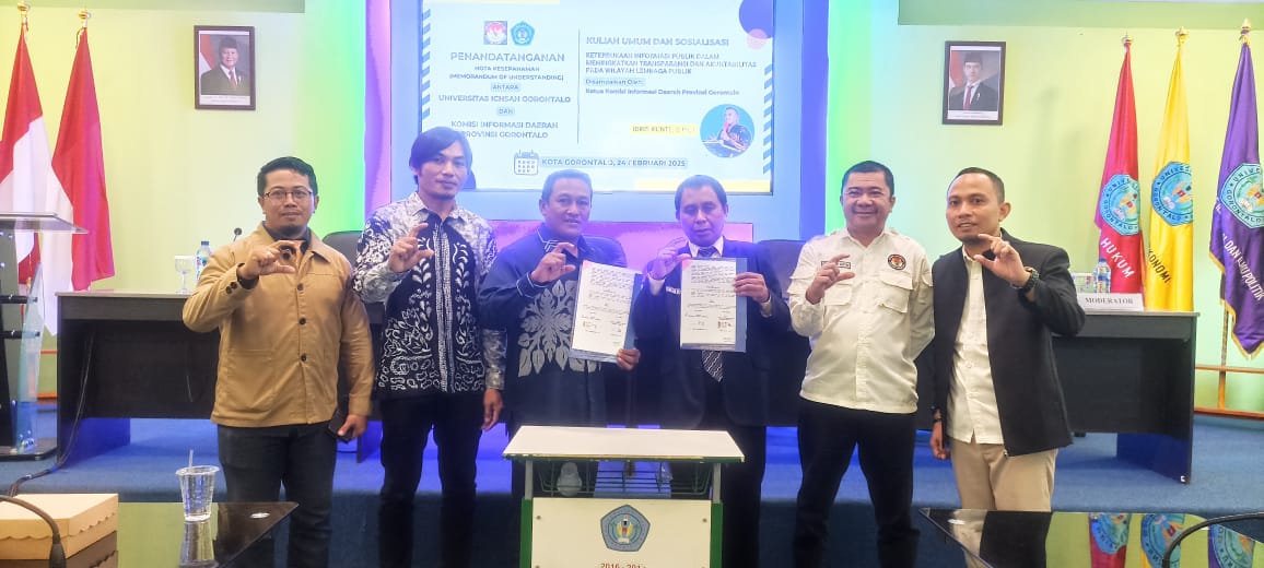  KIP Gorontalo – Unisan Teken MoU Tingkatkan Keterbukaan Informasi Publik