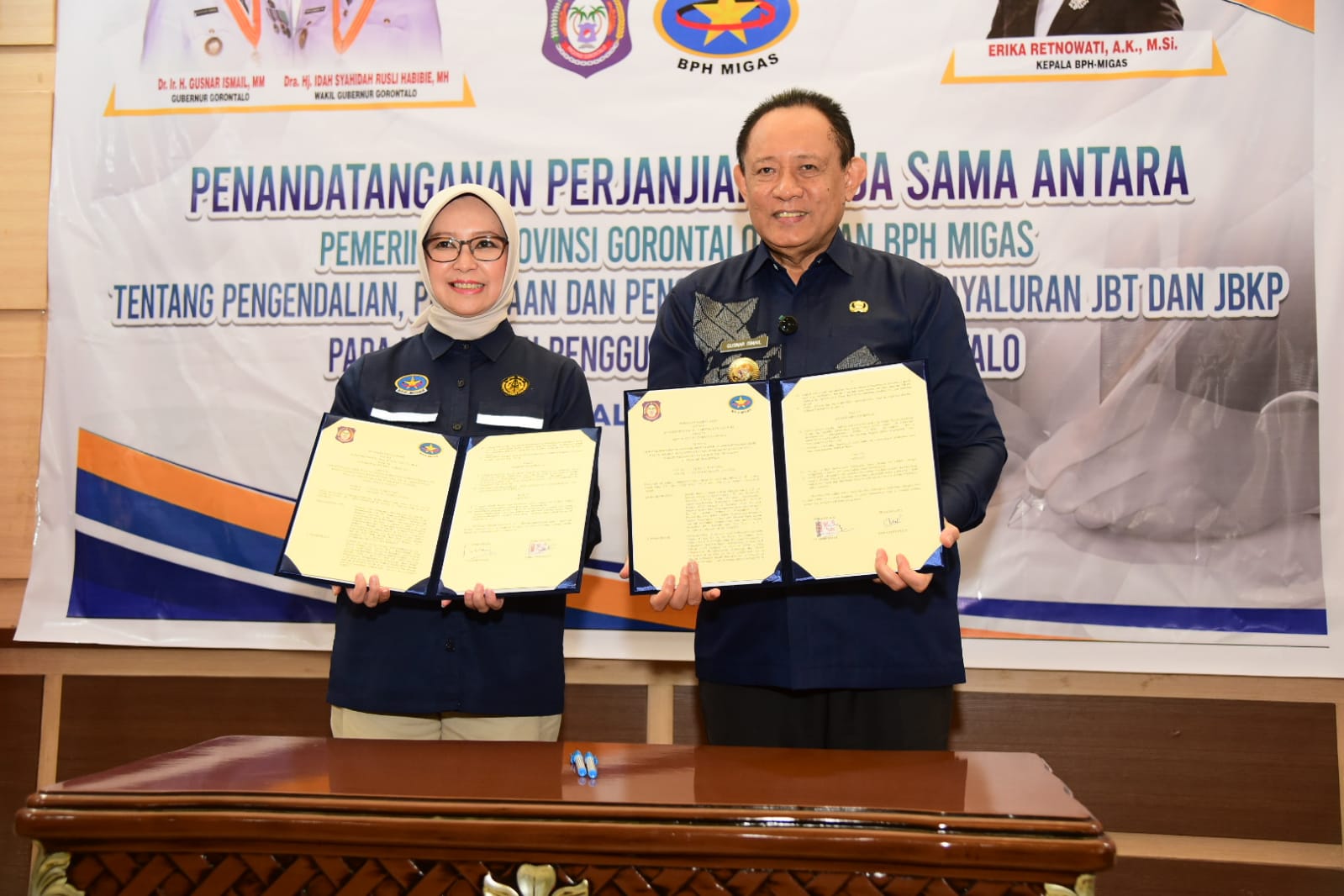 Pemprov Gorontalo bersama BPH Migas Tekan Kerja Sama Pengendalian Penyaluran BBM