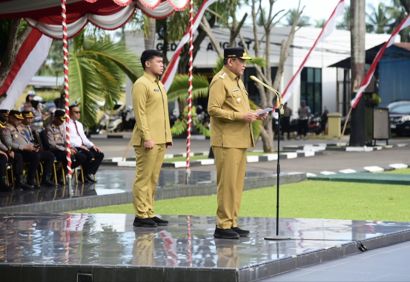 Komitmen Tertib Berlalu Lintas, Gubernur Gorontalo Pimpin Apel Otanaha