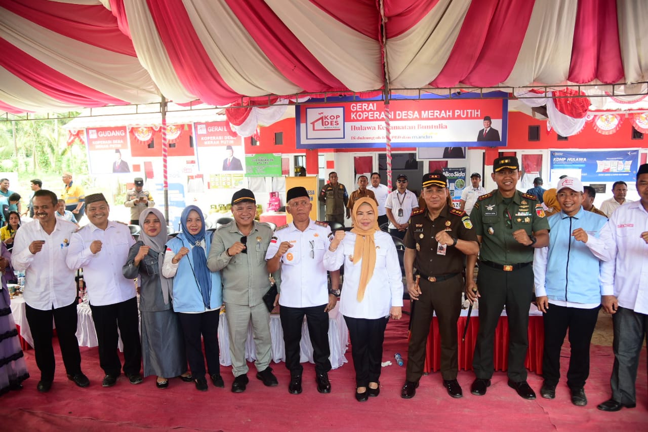  Wagub Gorontalo Hadiri Peresmian Serentak Koperasi Merah Putih 