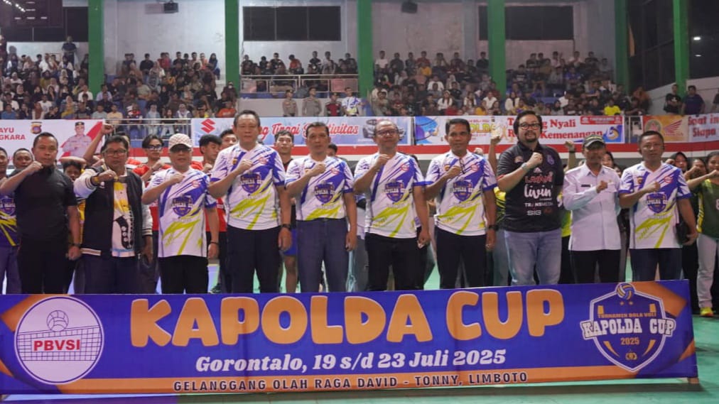  Gubernur Tutup Kejuaraan Bola Voli Piala Kapolda Gorontalo