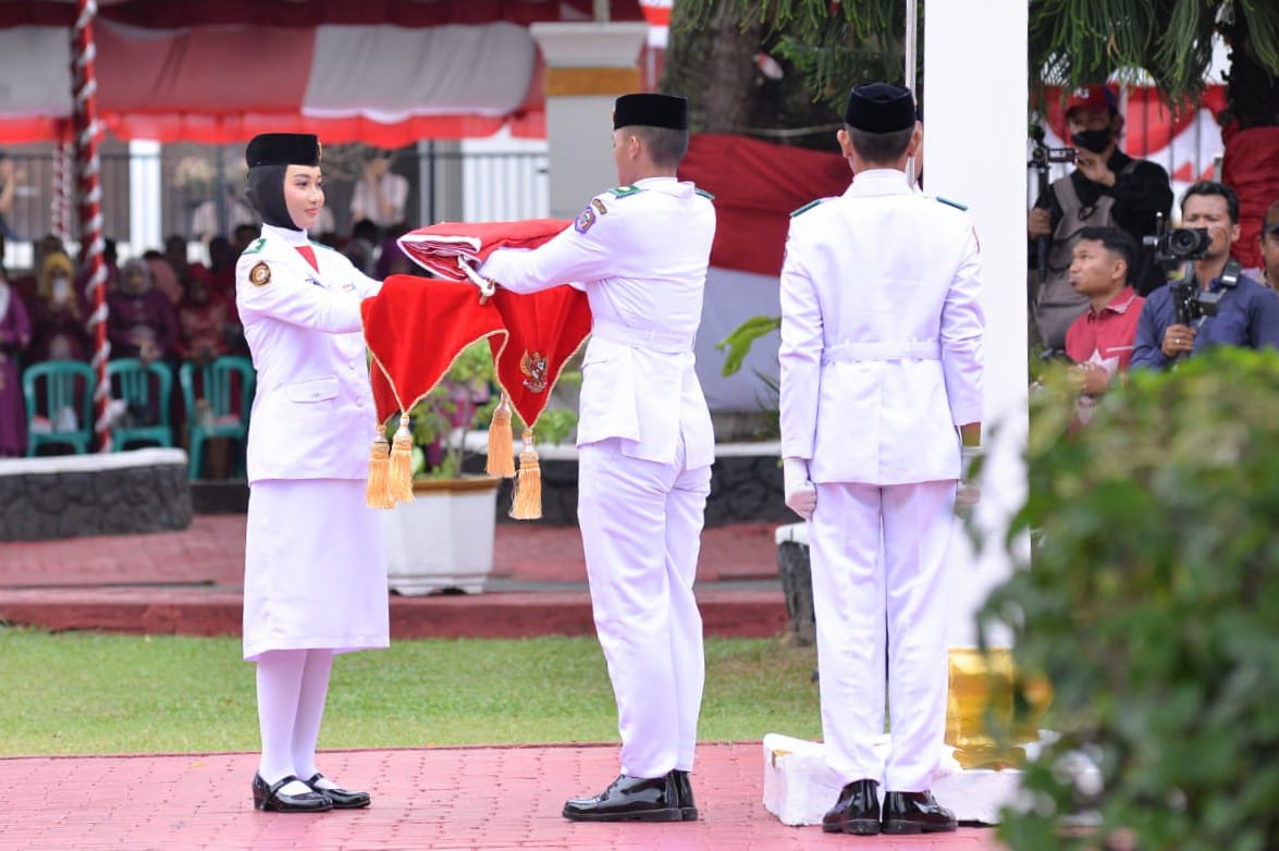  Upacara Penurunan Bendera di Gorontalo Berlangsung Khidmat