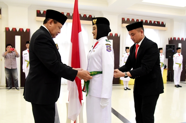 Gubernur Gusnar Kukuhkan Paskibraka Provinsi Gorontalo Tahun 2025