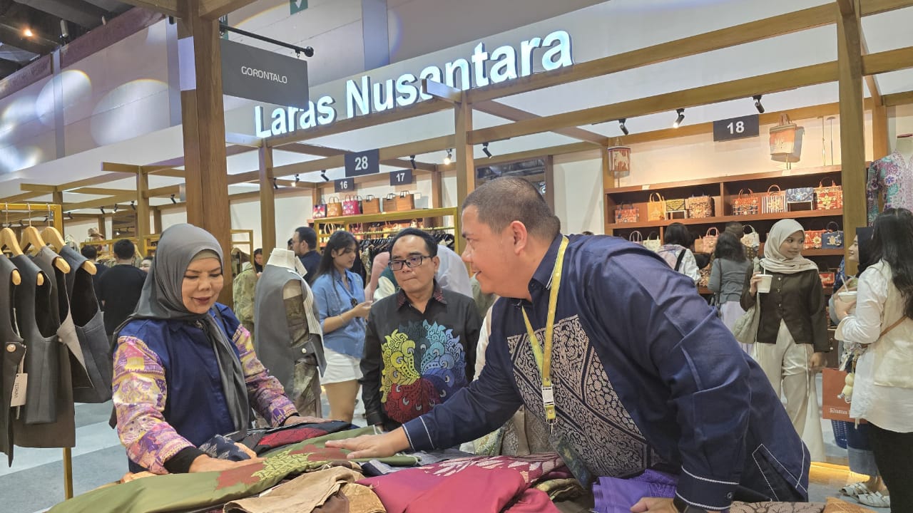  Wagub Gorontalo Dorong Karawo Tembus Pasar Dunia Lewat KKI 2025