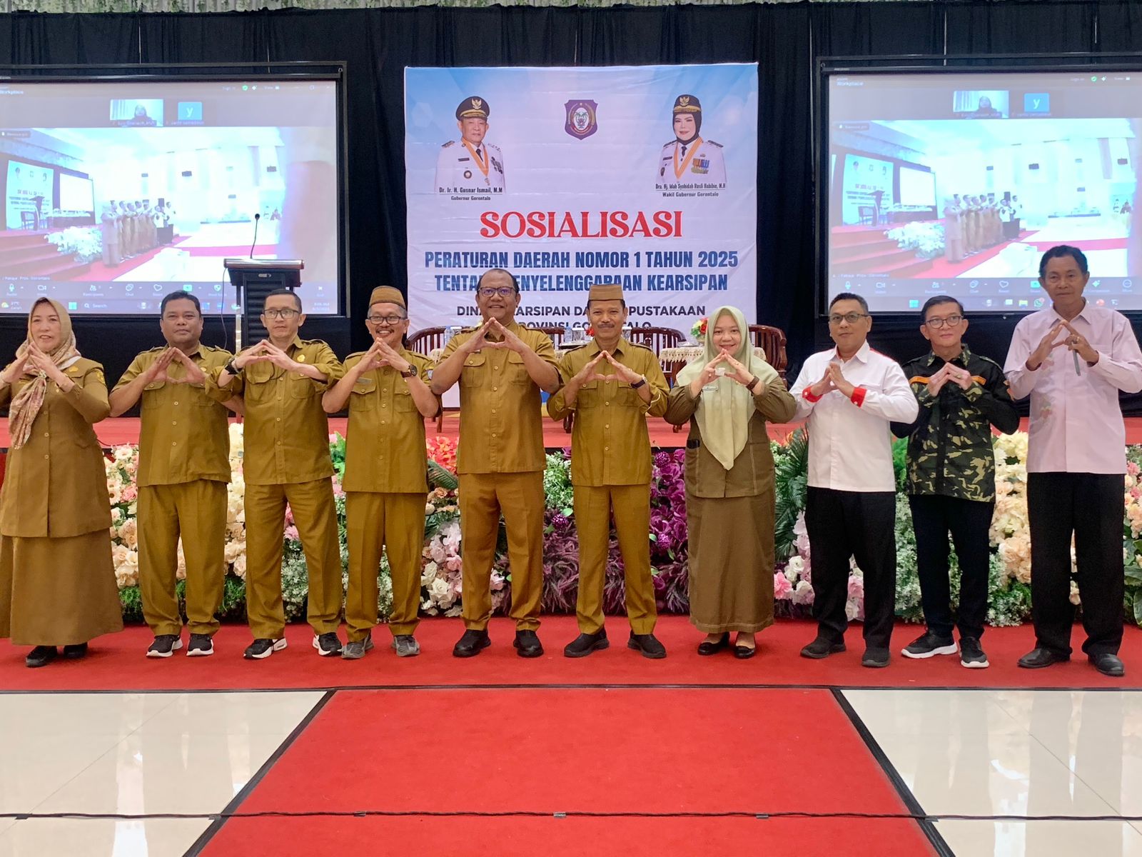 Sekdaprov Gorontalo Buka Sosialisasi Perda Kearsipan