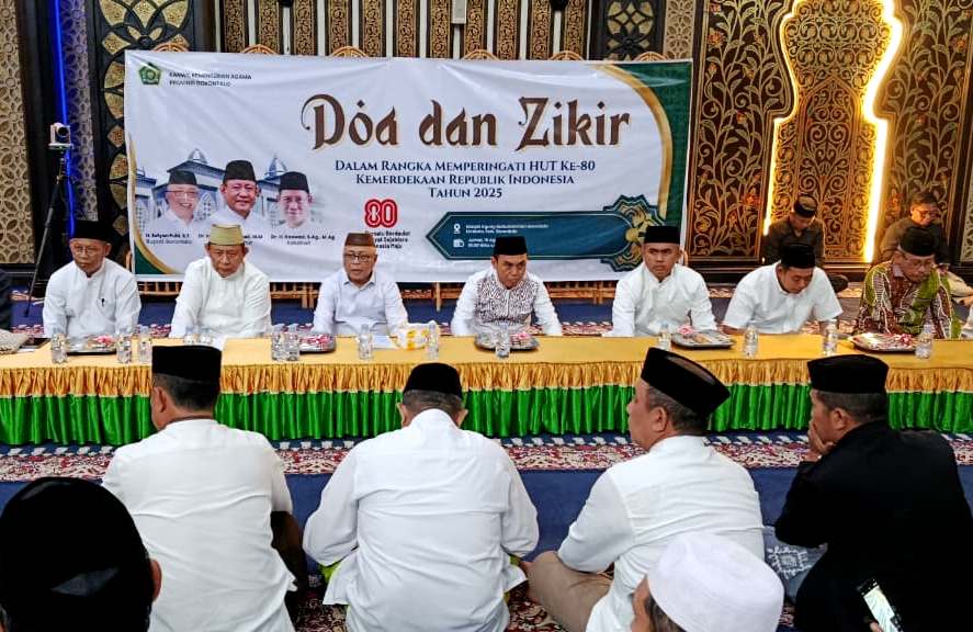 Pemprov Gorontalo Gelar Doa dan Zikir Peringatan HUT RI
