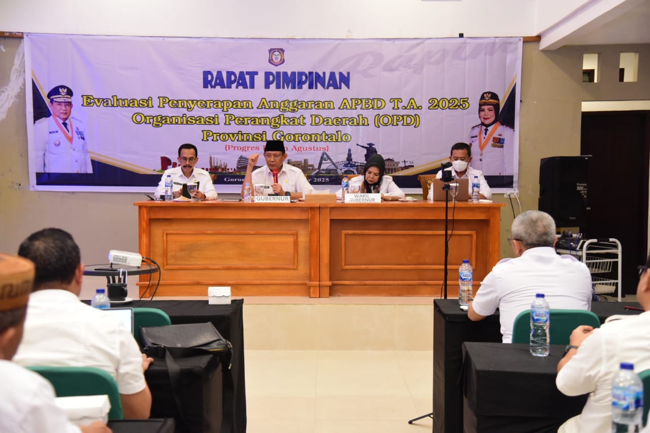  Pemprov Gorontalo Pertahankan Tren Positif Penyerapan Anggaran   