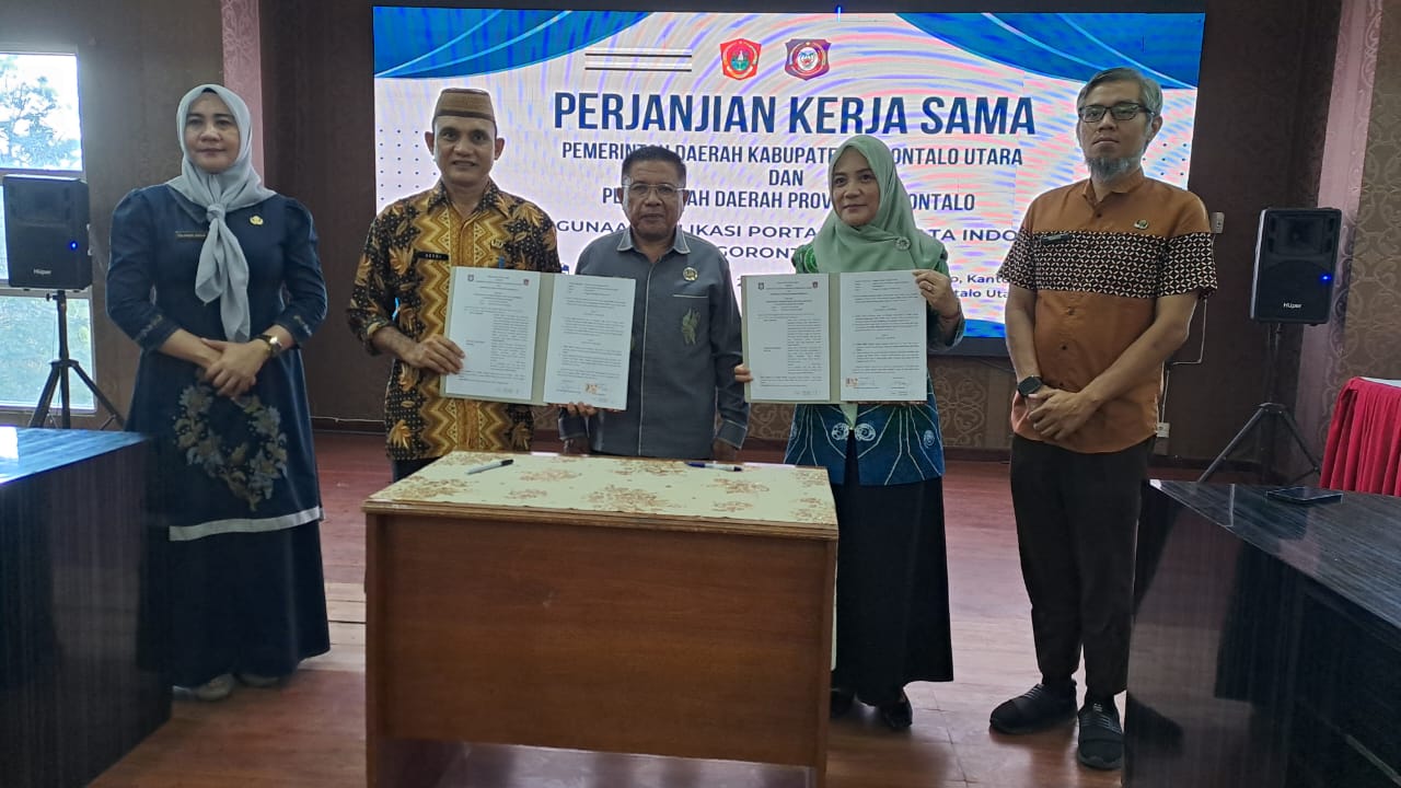  Pemprov Gorontalo dan Pemkab Gorut Sepakat Kerjasama Pemanfaatan Aplikasi Satu Data