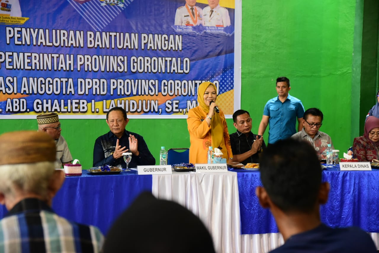  Wagub Gorontalo Ajak Warga Bersyukur Terima Bantuan Pangan