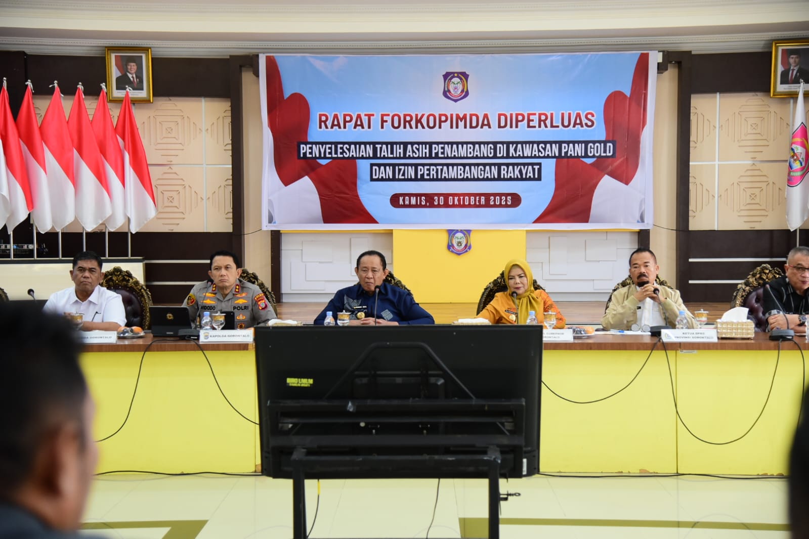  Forkopimda Gorontalo Bahas Penyelesaian Tali Asih dan IPR