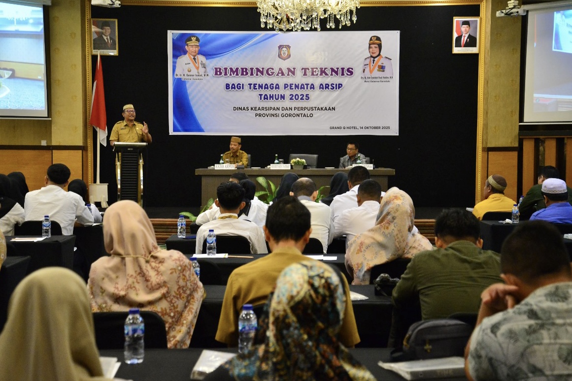  Sekdaprov Gorontalo Dorong Transformasi Digital dalam Sistem Kearsipan Daerah