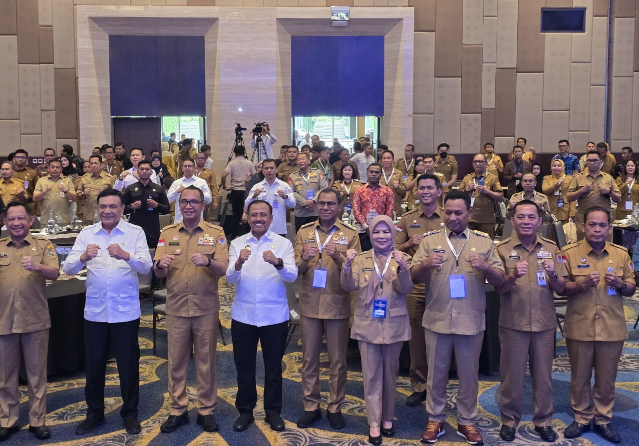  Dukung Pengelolaan Kawasan Perbatasan, Wagub Gorontalo Hadiri Rakorendal BNPP